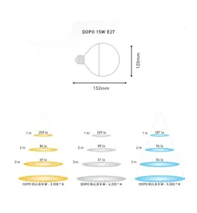 Ampoule E27 15W (eq. 100W) Globe LED Ecolux