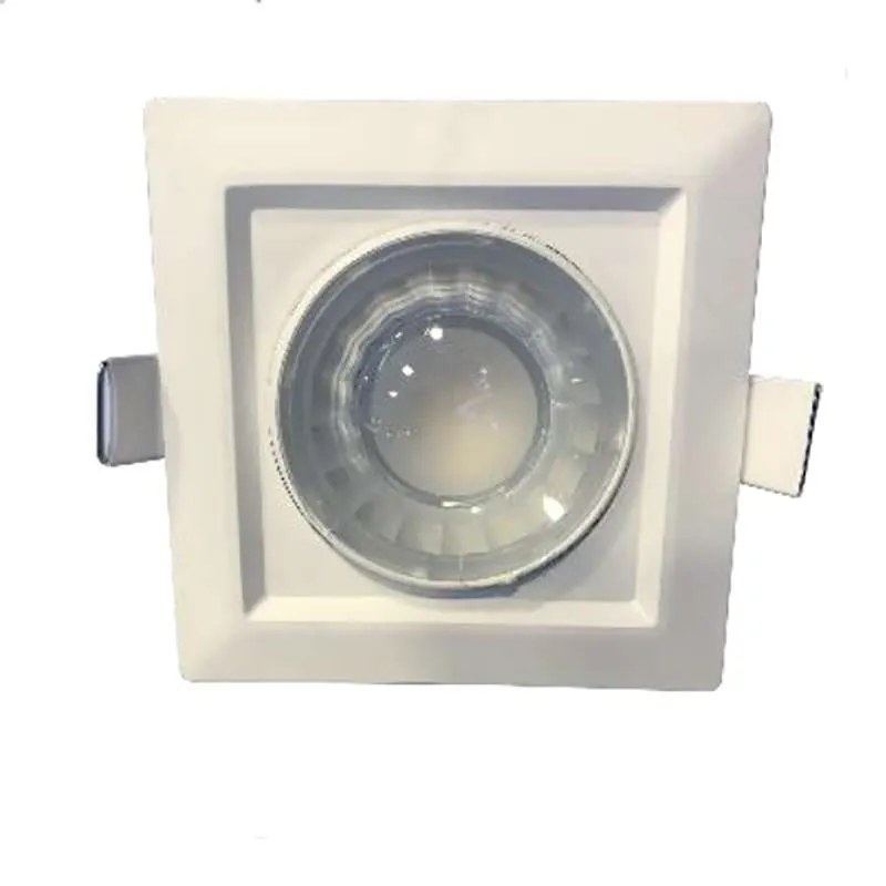 Spot LED Carré Encastrable Blanc 8W (60W) - Blanc Naturel 4000K