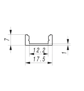 Profilé aluminium fin 7mm LED