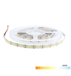 Ruban LED Blanc 24V haute luminosité 120 LED/m 19,6W/m - Blanc Du Jour 6000K