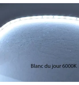 Ruban LED Blanc 120 LED/m 9W/m IP65 5m - Blanc du Jour 6000K