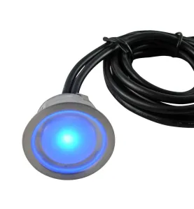 Mini Spot LED Encastrable 1W 12V - Lumière Bleu DC12V diamètre 30mm