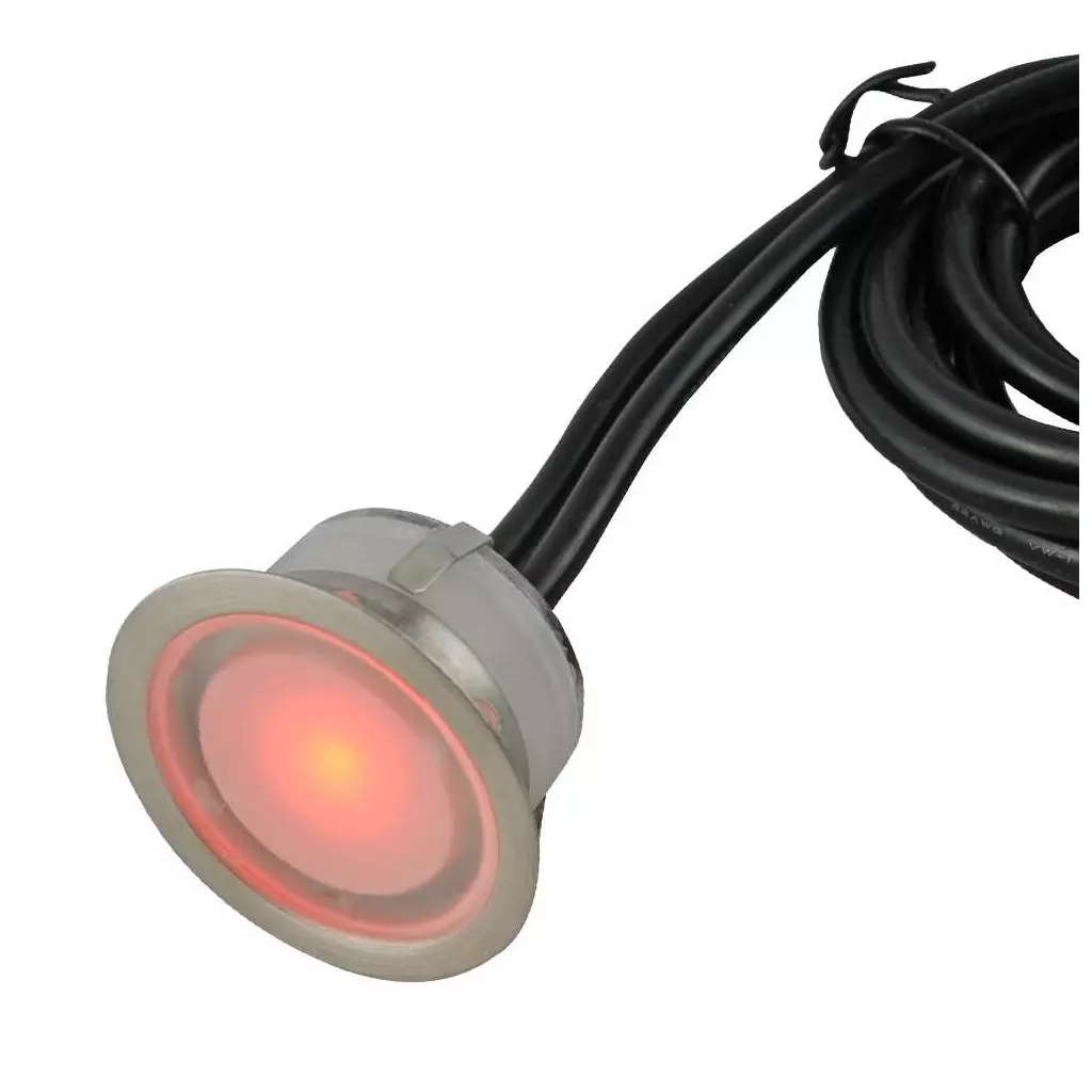 Mini Spot LED Encastrable 1W 12V - Lumière Rouge DC12V diamètre