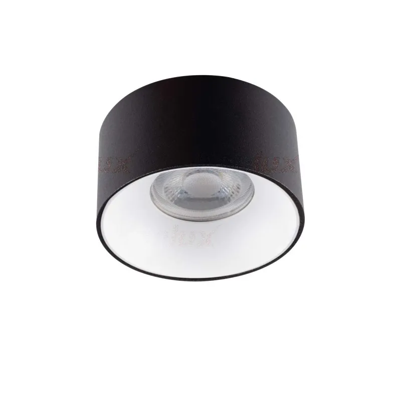 Support de Spot Encastrable Rond Mini RITI GU10 Noir et Blanc