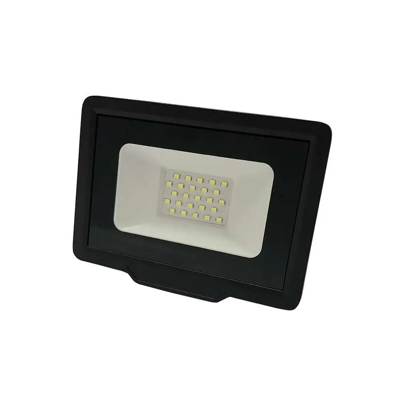 Projecteur LED Noir 30W (200W) Étanche IP65 2400lm - Blanc du Jour 6000K