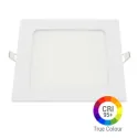 Plafonnier LED Carré 18W Extra Plat Encastrable IRC95 - Blanc du Jour 6000K