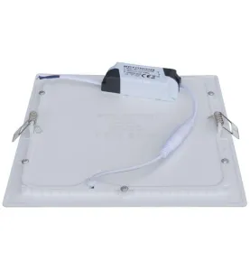 Plafonnier LED Carré 18W Extra Plat Encastrable IRC95 - Blanc du Jour 6000K