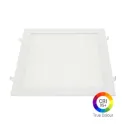 Plafonnier LED Carré 24W Extra Plat Encastrable IRC95 - Blanc Chaud 2700K