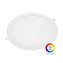 Plafonnier LED Rond 24W Extra Plat Encastrable IRC95 - Blanc Chaud 2700K