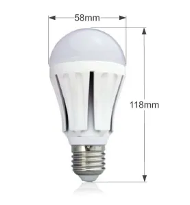 Lot de 5 Ampoules LED E27 A60 10W 800lm