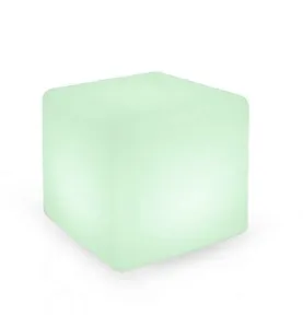 Cube LED Lumineux avec Télécommande Etanche IP44 IK10 400x400mm - RGB