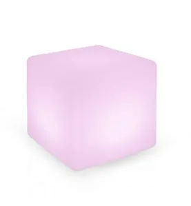 Cube LED Lumineux avec Télécommande Etanche IP44 IK10 400x400mm - RGB