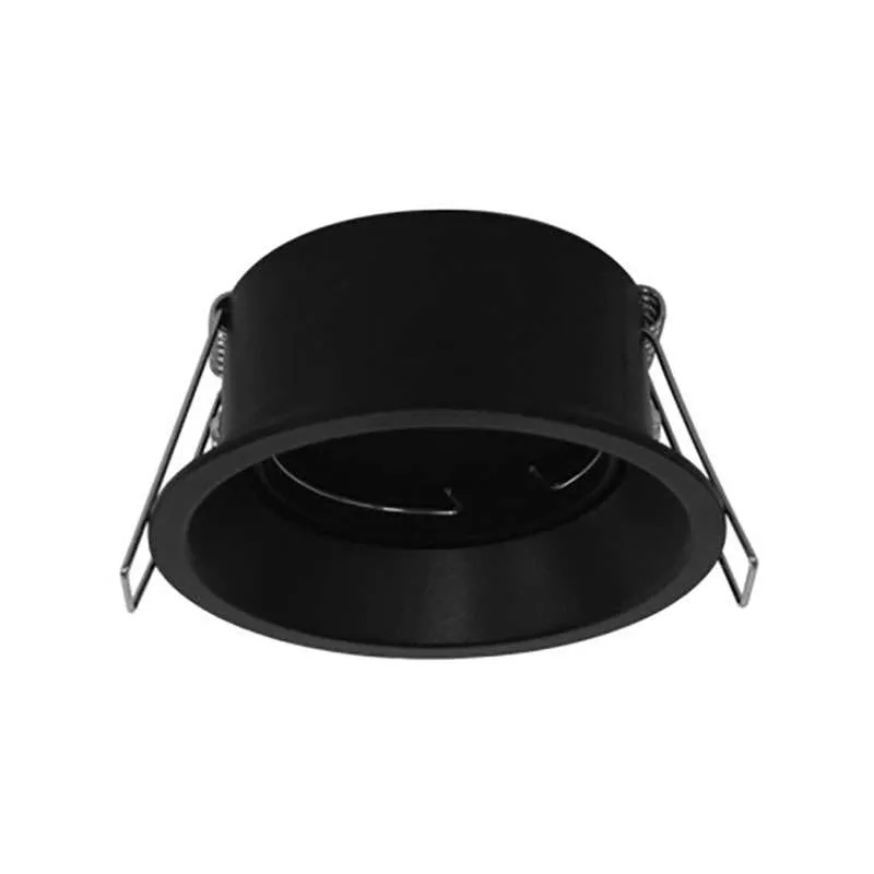 Support de Spot Encastrable Rond Ø85mm Noir