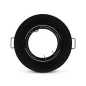 Support de Spot Encastrable Rond Ø85mm Noir