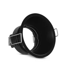 Support de Spot Encastrable Rond Ø82mm Noir