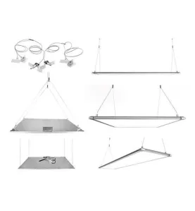 Kit de suspension pour dalle LED type 60X60CM - 120X30CM