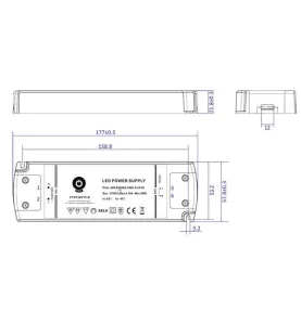 Alimentation LED 12V dimmable 30W GLP