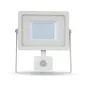 30W LED SMD Floodlight Sensor White Body Natural White