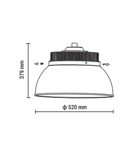 Highbay LED éclairage industriel 200W