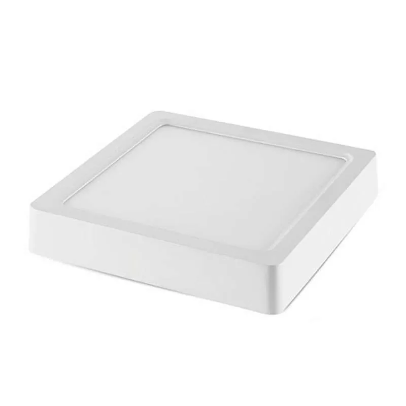 Plafonnier LED en Saillie 6W (50W) Blanc 120x120mm - Blanc Chaud 2800K