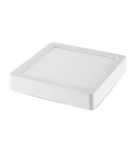 Plafonnier LED en Saillie 6W (50W) Blanc 120x120mm - Blanc Chaud 2800K