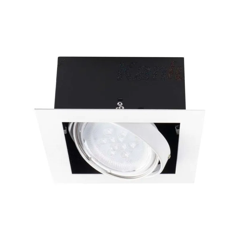 Luminaire à Culot GU10 carré Blanc