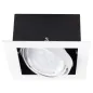 Luminaire à Culot GU10 carré Blanc