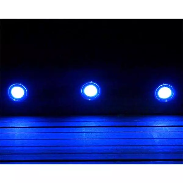 Pack Mini Spots LED Encastrables SP-E01 Tout Compris - Bleu - 16 spots LED  - Sans Télécommande