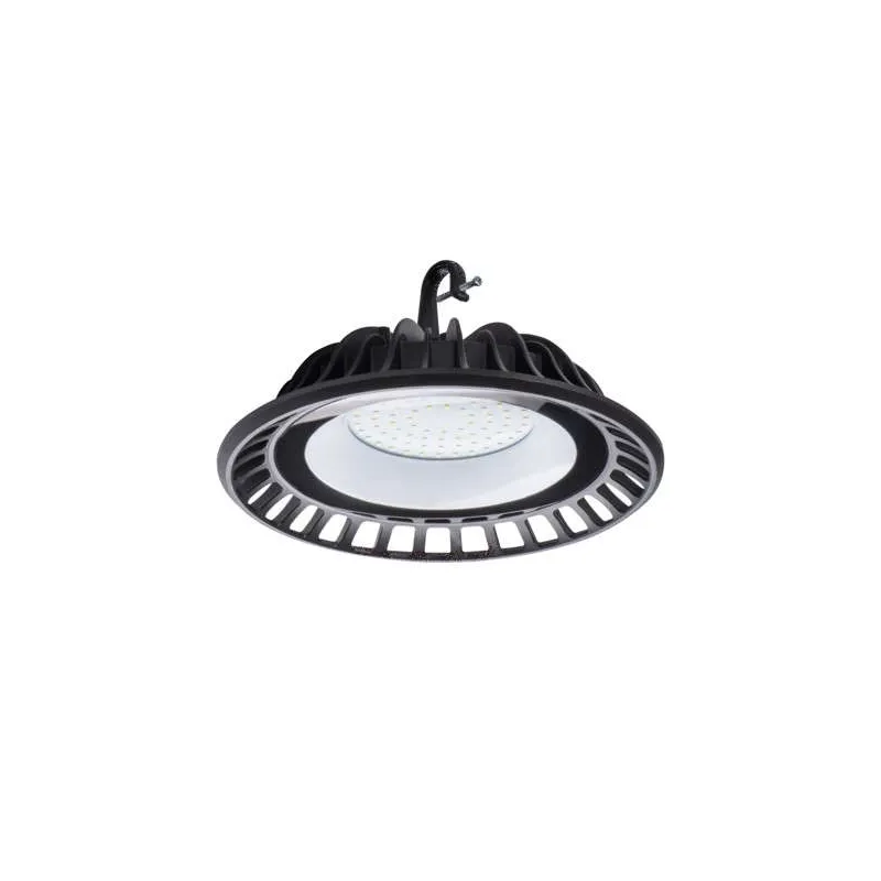 Cloche Highbay LED 50W étanche IP65 rond ∅240mm Noir - Blanc Naturel 4000K