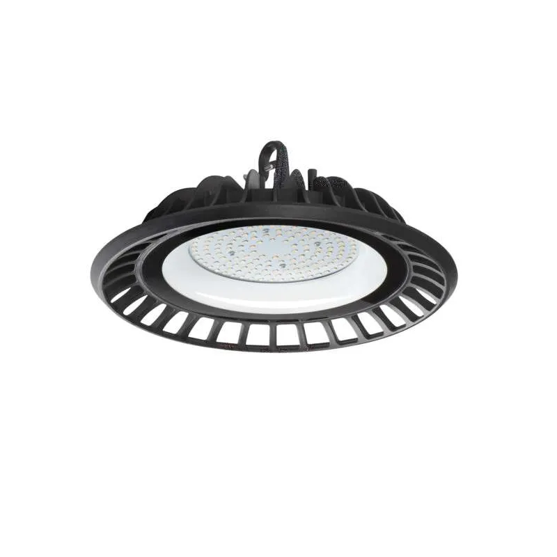 Cloche Highbay LED 100W étanche IP65 rond ∅300mm Noir - Blanc Naturel 4000K