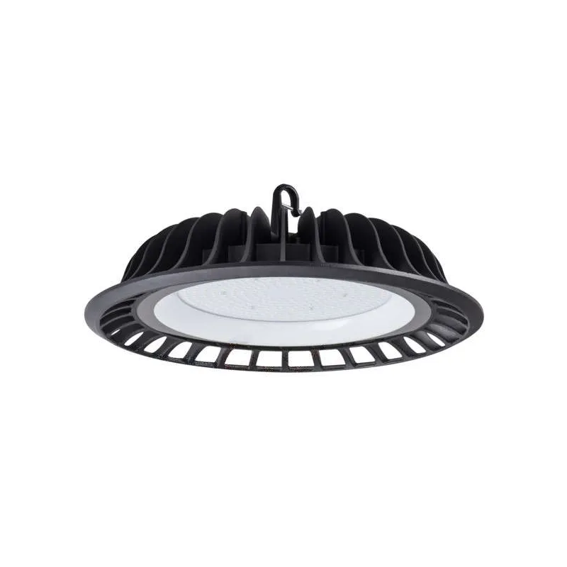 Cloche Highbay LED 200W étanche IP65 rond ∅390mm Noir - Blanc Naturel 4000K