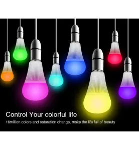 Ampoule LED E27 RGB +CCT 9W pilotable éclairage 75W