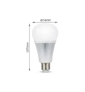 Ampoule LED E27 RGB +CCT 9W pilotable éclairage 75W