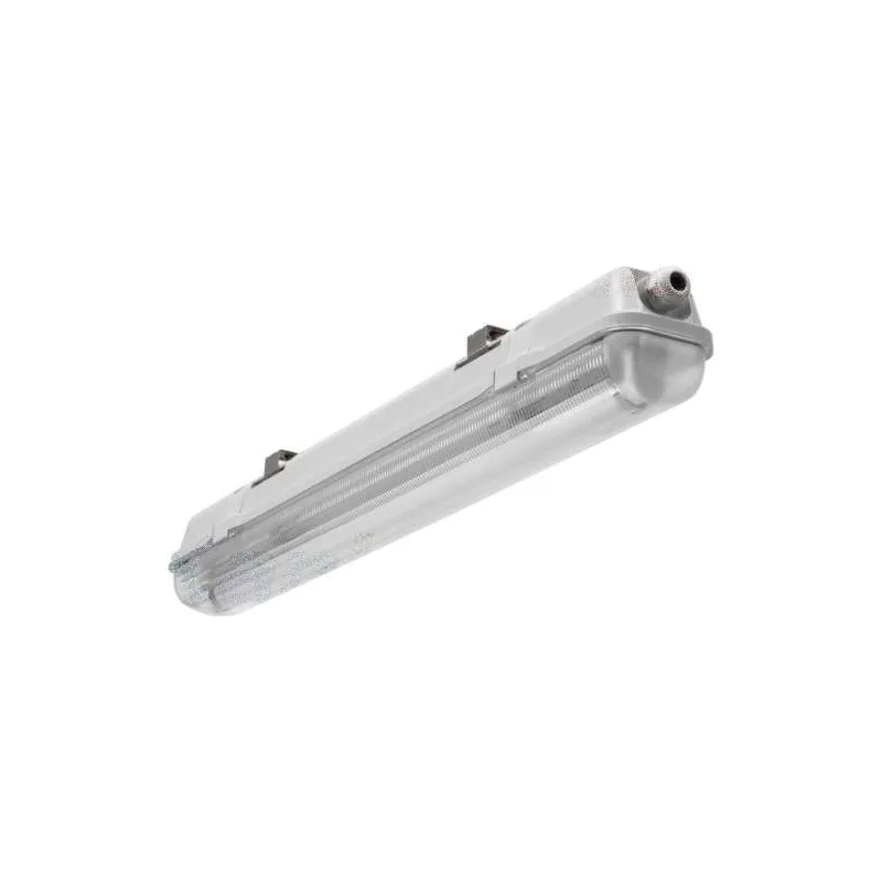 Support étanche IP65 pour 1 tube T8 longueur 1260mm Gris