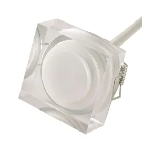 Spot LED encastrable 1W cristal Carré