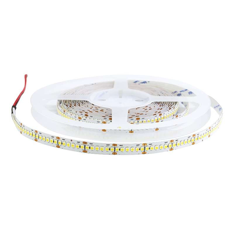 Ruban LED Blanc 24V haute luminosité 120 LED/m étanche 25W/m 5m - Blanc Naturel 4000K