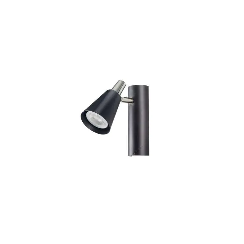 Applique Saillie, murale pour 1 ampoule GU10 - Noir