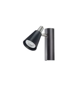 Applique Saillie, murale pour 1 ampoule GU10 - Noir