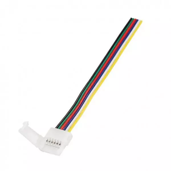 Connecteur pour ruban LED RGB sans soudure avec 2 clicks + câble - ®