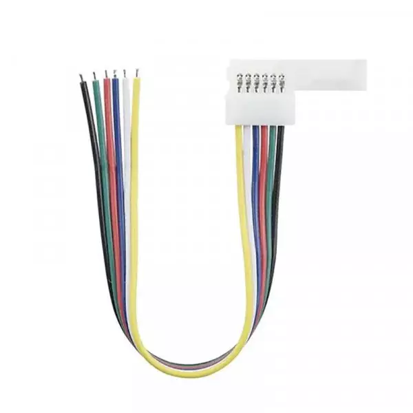 Connecteur Bande LED RGB + CCT 6 fils mâle-femelle Pack 5 
