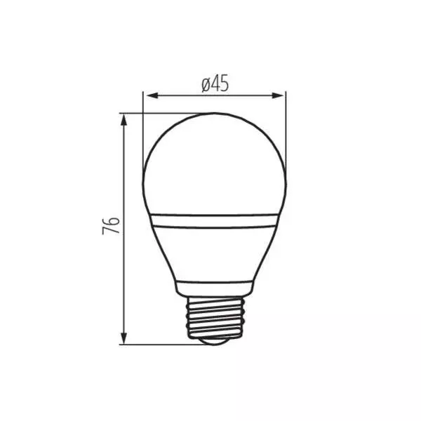 Lot de 10 Ampoules Led Filament forme G45 4 Watt (éq 42 watts) Culot E27