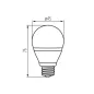 Ampoule LED E27 6,5W G45 équivalent à 48W - Blanc Naturel 4000K