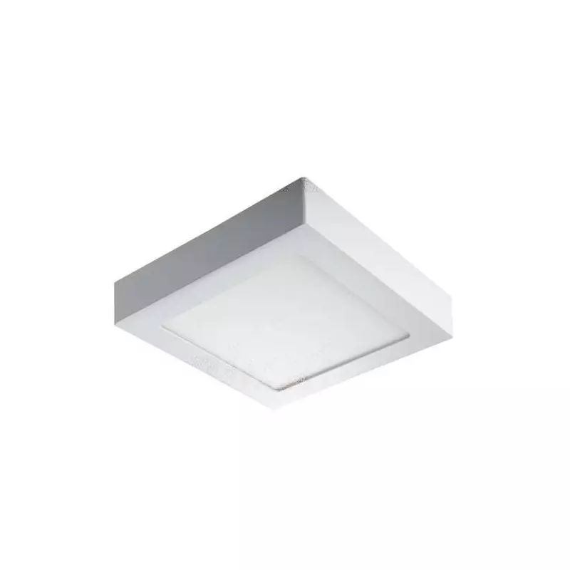 Downlight LED 12W carré Blanc - Blanc Naturel 4000K