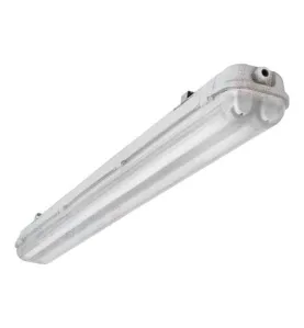 Support étanche IP65 pour 2 tubes T8 longueur 1265mm Gris