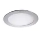 Downlight LED 12W étanche IP44 rond ∅169mm Argent - Blanc Naturel 4000K