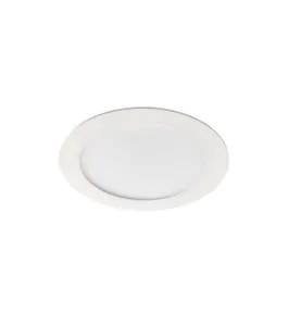 Downlight LED 12W étanche IP44 rond ∅169mm Blanc - Blanc Chaud 3000K 