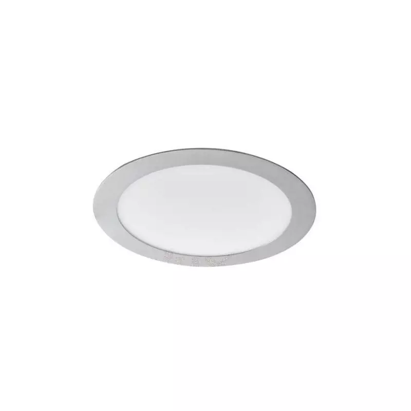 Downlight LED 18W étanche IP44 rond ∅220mm Argent - Blanc Naturel 4000K 