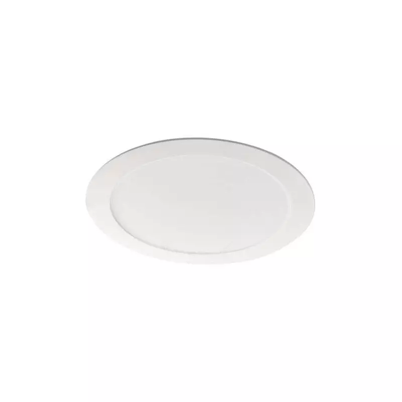 Downlight LED 18W étanche IP44 rond ∅220mm Blanc - Blanc Chaud 3000K