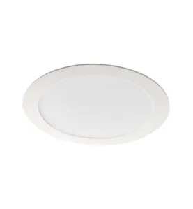 Downlight LED 18W étanche IP44 rond ∅220mm Blanc - Blanc Chaud 3000K