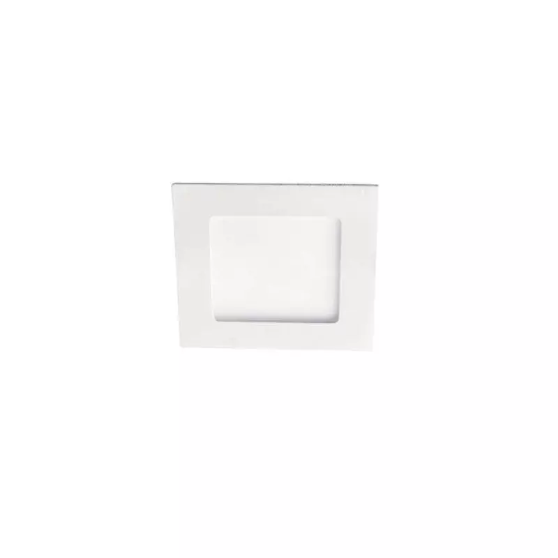 Downlight LED 6W étanche IP44 carré Blanc - Blanc Naturel 4000K